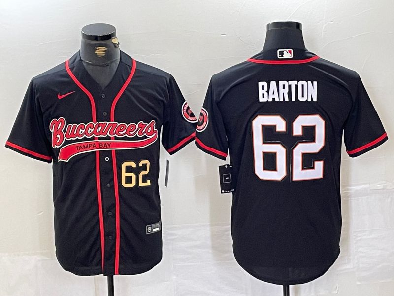 Men Tampa Bay Buccaneers #62 Barton Black Joint Name 2024 Nike Limited NFL Jersey style 2->tampa bay buccaneers->NFL Jersey